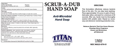 Lb079 Bottle Front/back Panel (Lb079.4x1 Scrub A Dub Titan)
